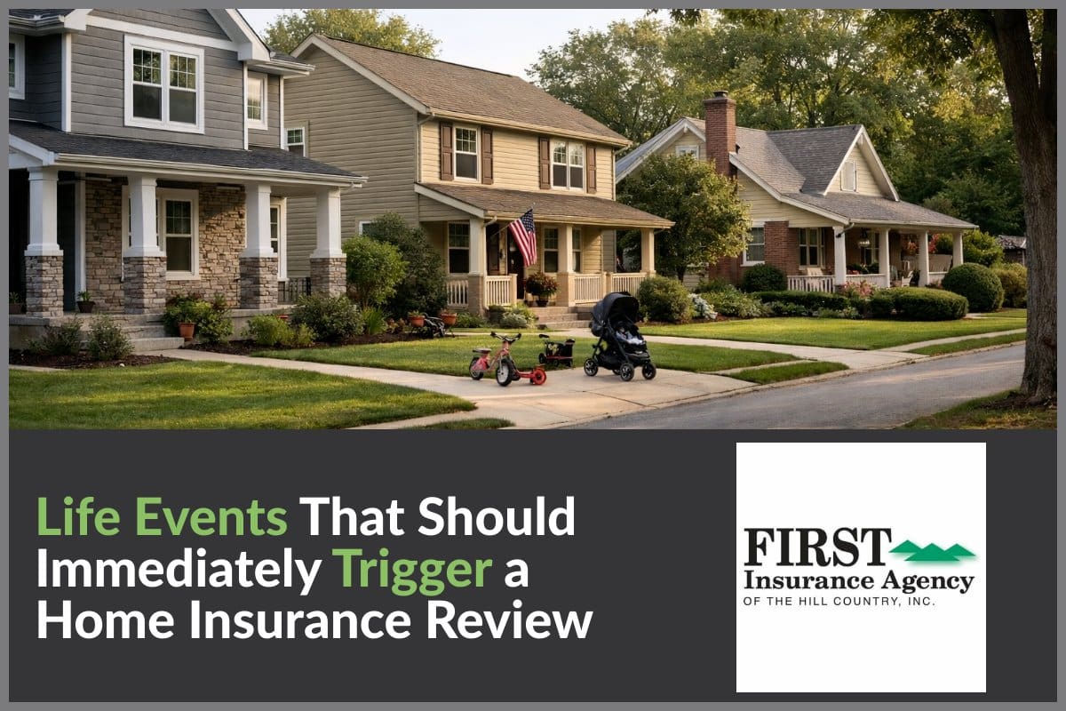 Homes reflecting renovations and family changes that can affect homeowners insurance coverage over time