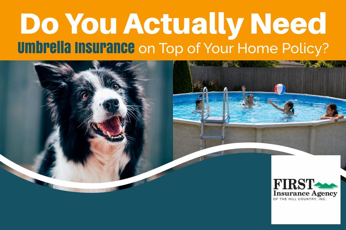 Multiple children playing unsupervised in a backyard above-ground pool on a sunny afternoon, pool ladder fully deployed, no adult present anywhere in the yard and a friendly looking dog